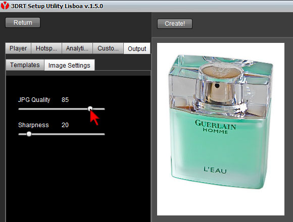 Программа 360 Product Viewer. Настройки параметров Программа 360 Product Viewer. Настройки параметров